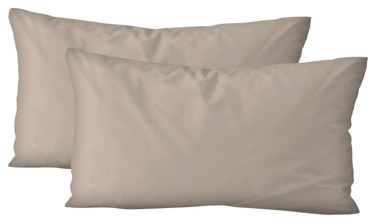 Kissenbezug Jersey taupe Baumwolle B/L: ca. 40x80 cm