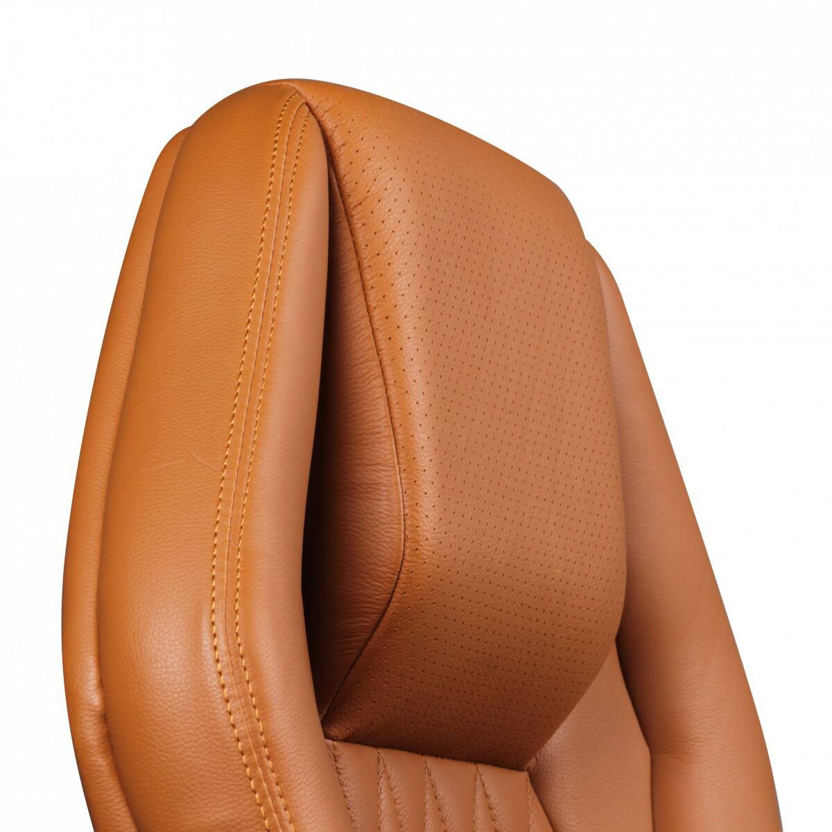 Drehstuhl braun Leder