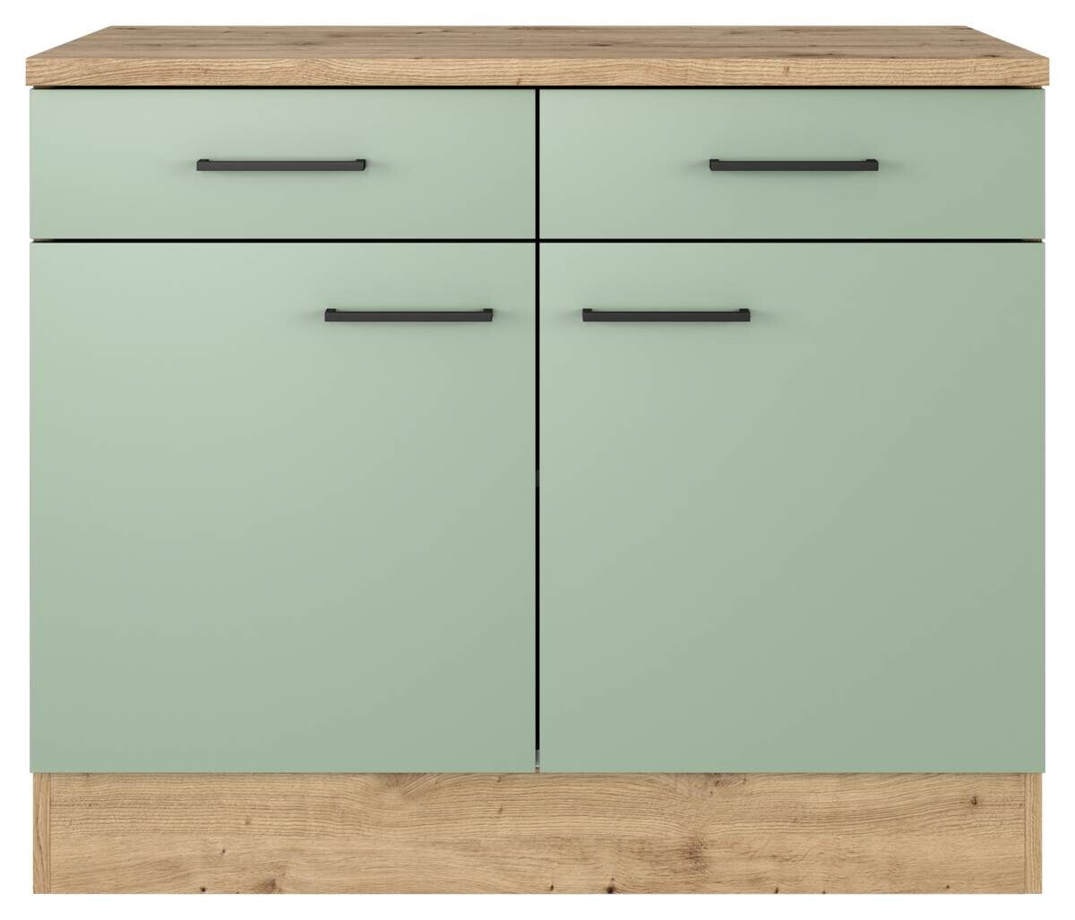 Unterschrank Cara grün B/H/T: ca. 100x85x60 cm