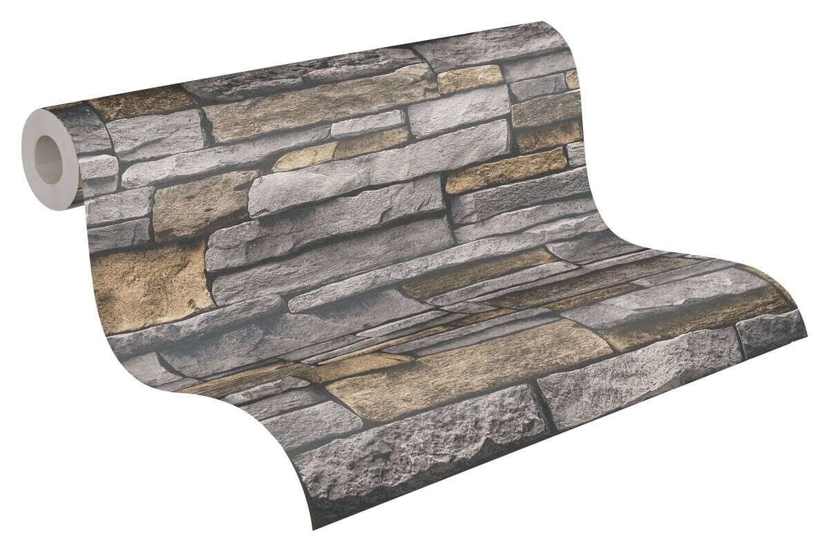 A.S.Creation Vliestapete beige B/H/D: ca. 53x1005x8,5 cm