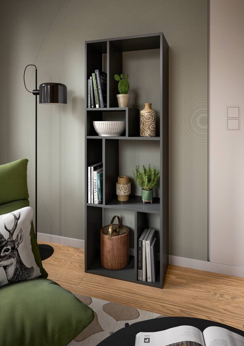 Regal Tommy grau B/H/T: ca. 159x54x28 cm