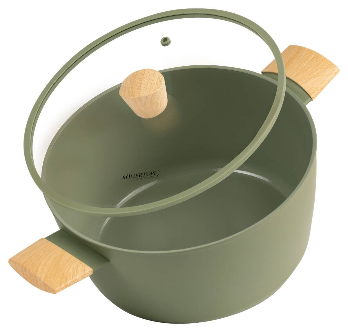 Römertopf grün Aluminium D: ca. 24 cm