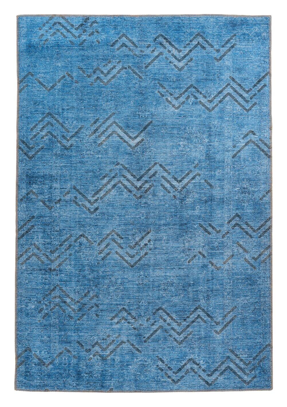 me gusta Kurzflorteppich Antique 325 blau B/L: ca. 80x150 cm