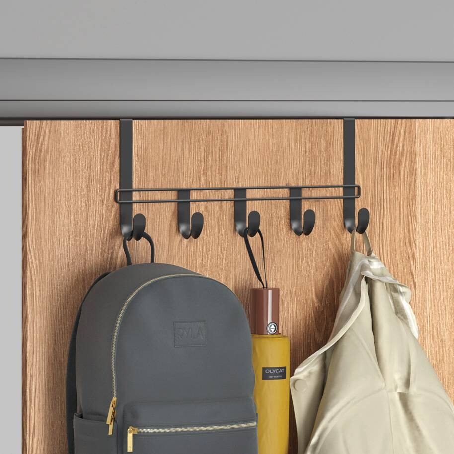 Metaltex Türgarderobe schwarz Metall B: ca. 38 cm