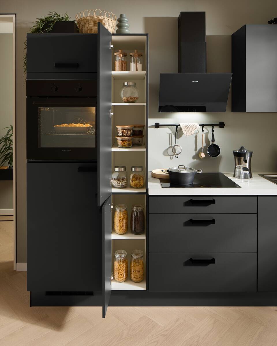 pino Küchenblock PN210 Graphit supermatt B/H/T: ca. 280x220,6x60 cm