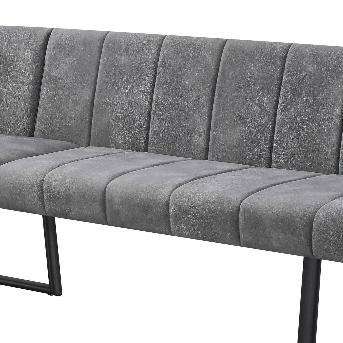 Eckbank Sven grau B/H/T: ca. 187x81,5x155 cm