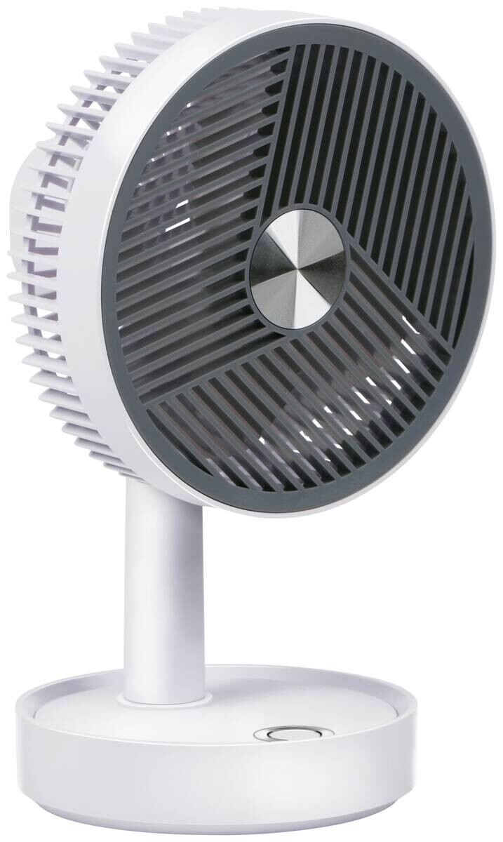 Tischventilator 871125243631 grau Kunststoff B/H/L: ca. 13x22x13,5 cm