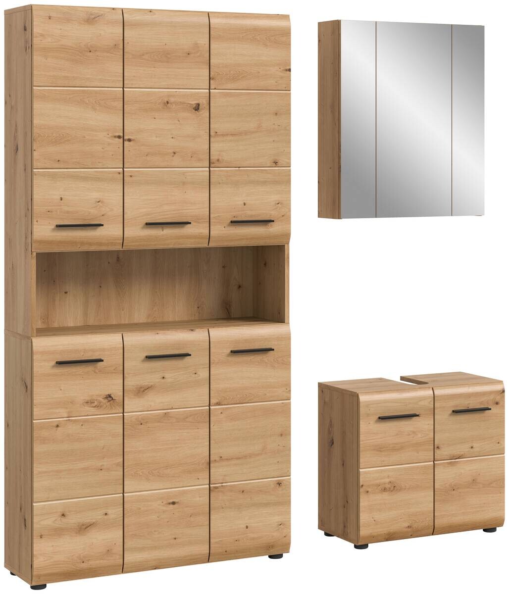 Badezimmer-Set Ice Artisan Oak Nachbildung B/H/T: ca. 165x185x46 cm