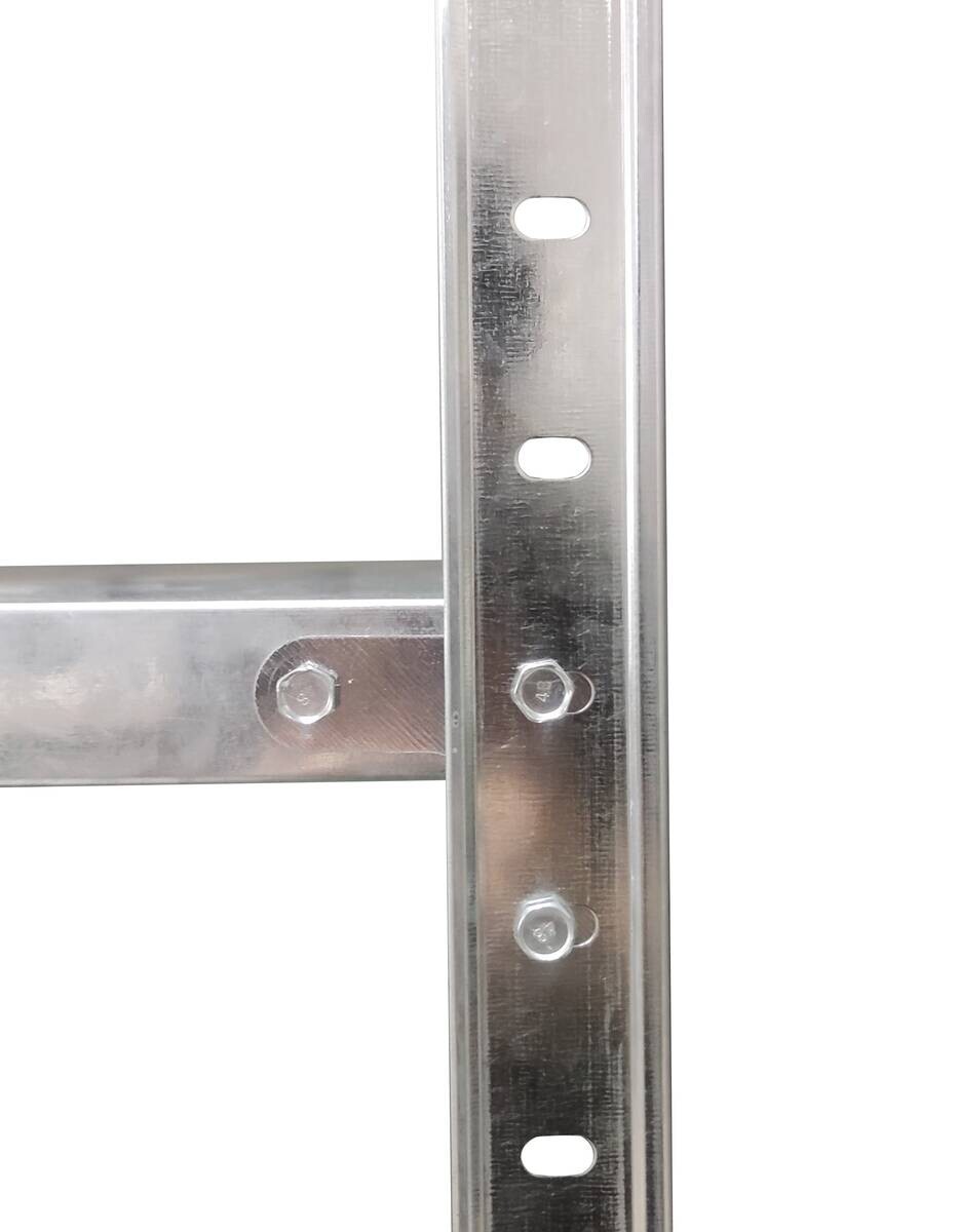 Schraubregal verzinkt B/H/T: ca. 90x180x60 cm