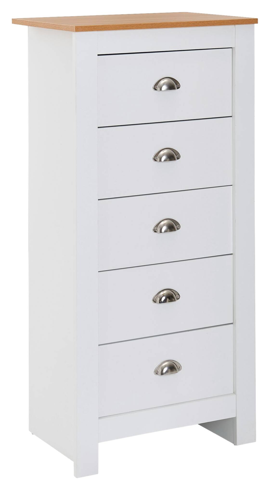 Kommode natur weiß Alu B/H/T: ca. 53x114x39 cm