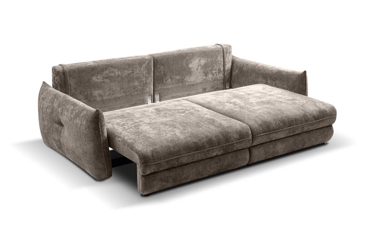 Big Sofa Delphine taupe Microfaser B/H/T: ca. 246x74x119 cm