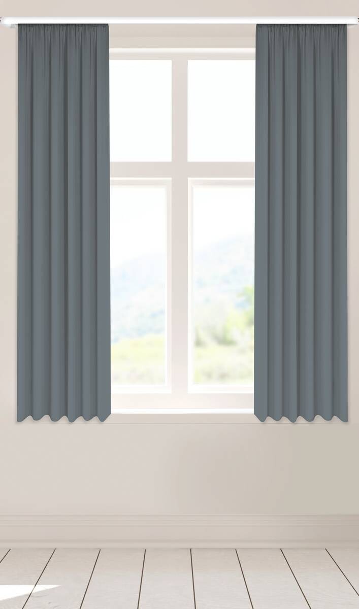 POCOline Verdunklungsvorhang Juna anthrazit B/L: ca. 135x175 cm