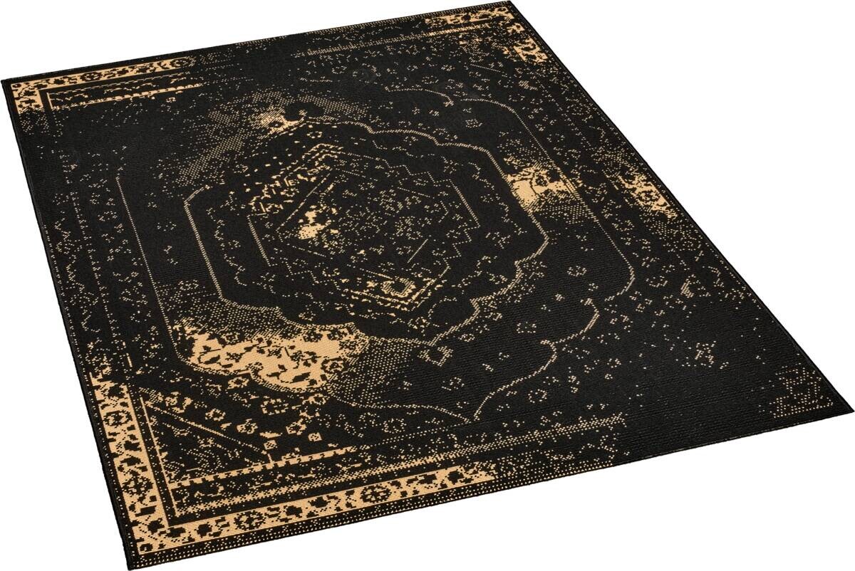 Webteppich Luxus schwarz B/L: ca. 120x170 cm