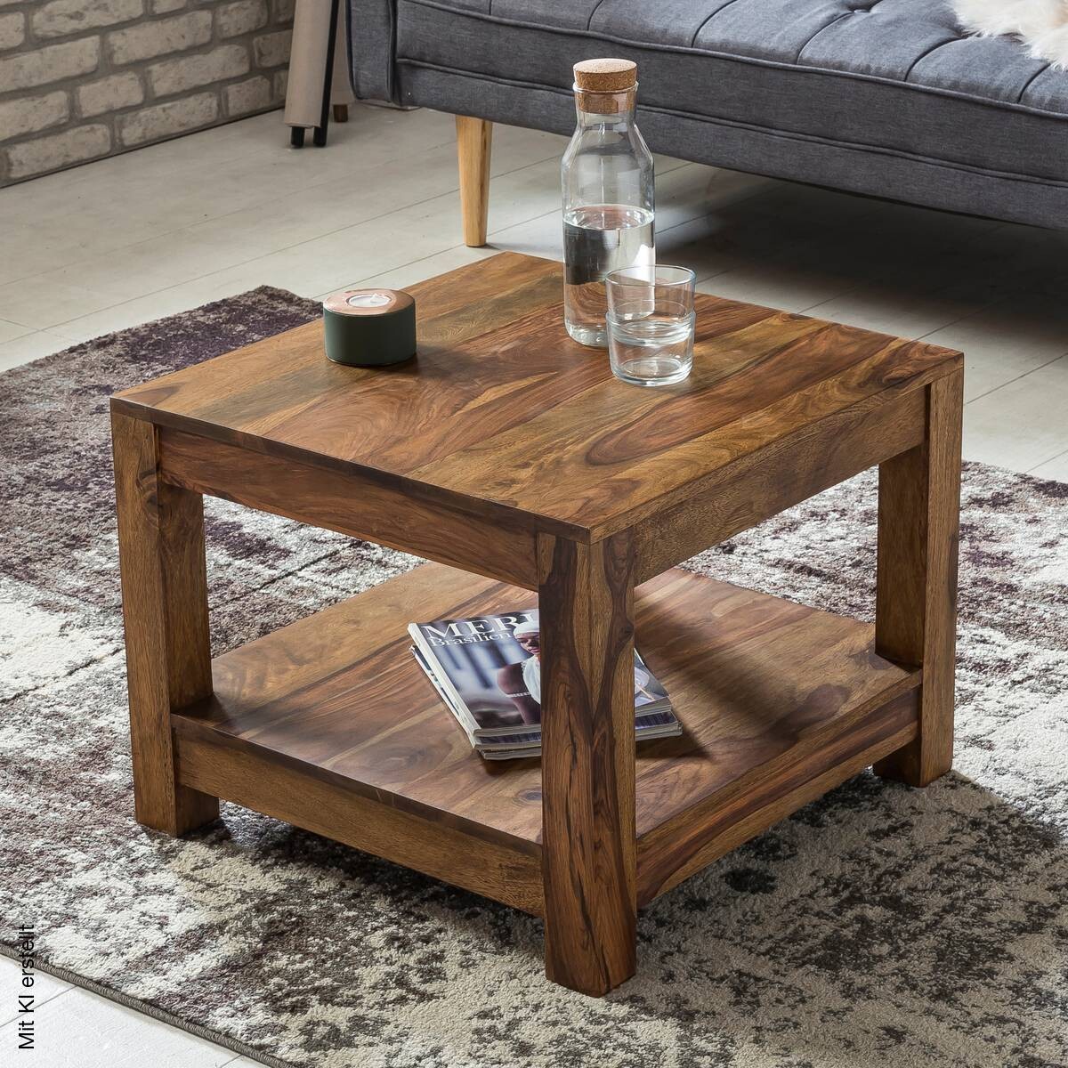 Couchtisch natur B/H/T: ca. 60x45x60 cm