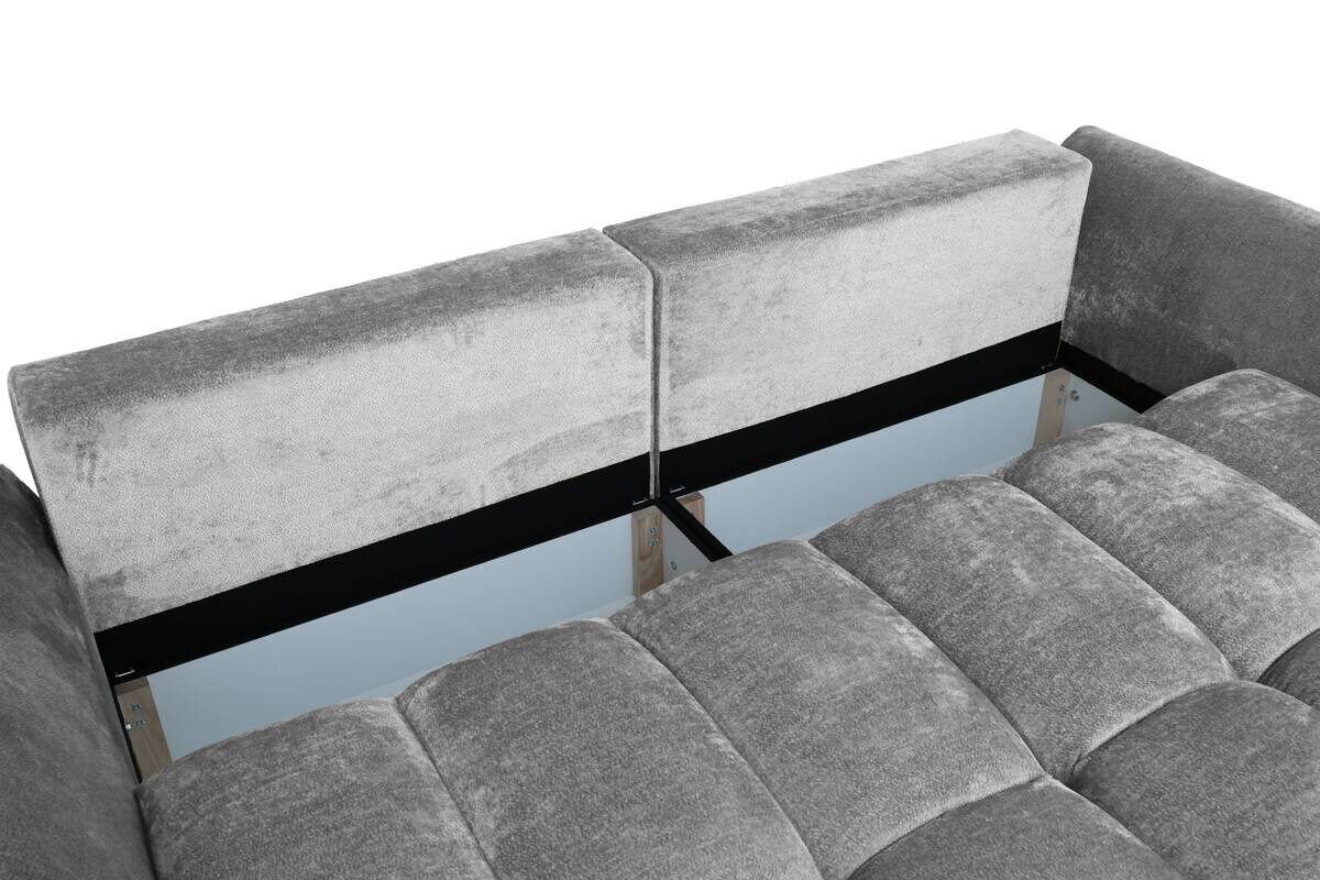 Big Sofa Moma hellgrau Microfaser B/H/T: ca. 250x97x120 cm