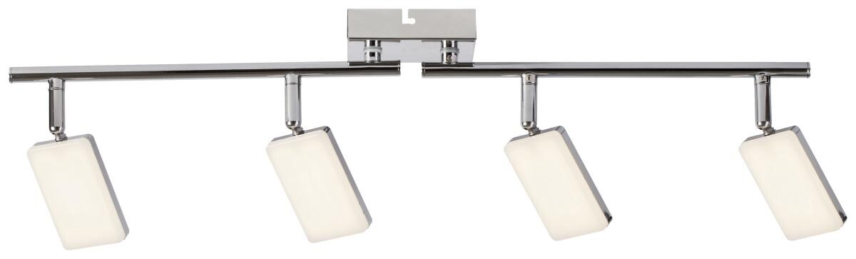 POCOline Spotbalken Chrissy Chrom Metall Kunststoff L: ca. 63 cm 4 Brennstellen