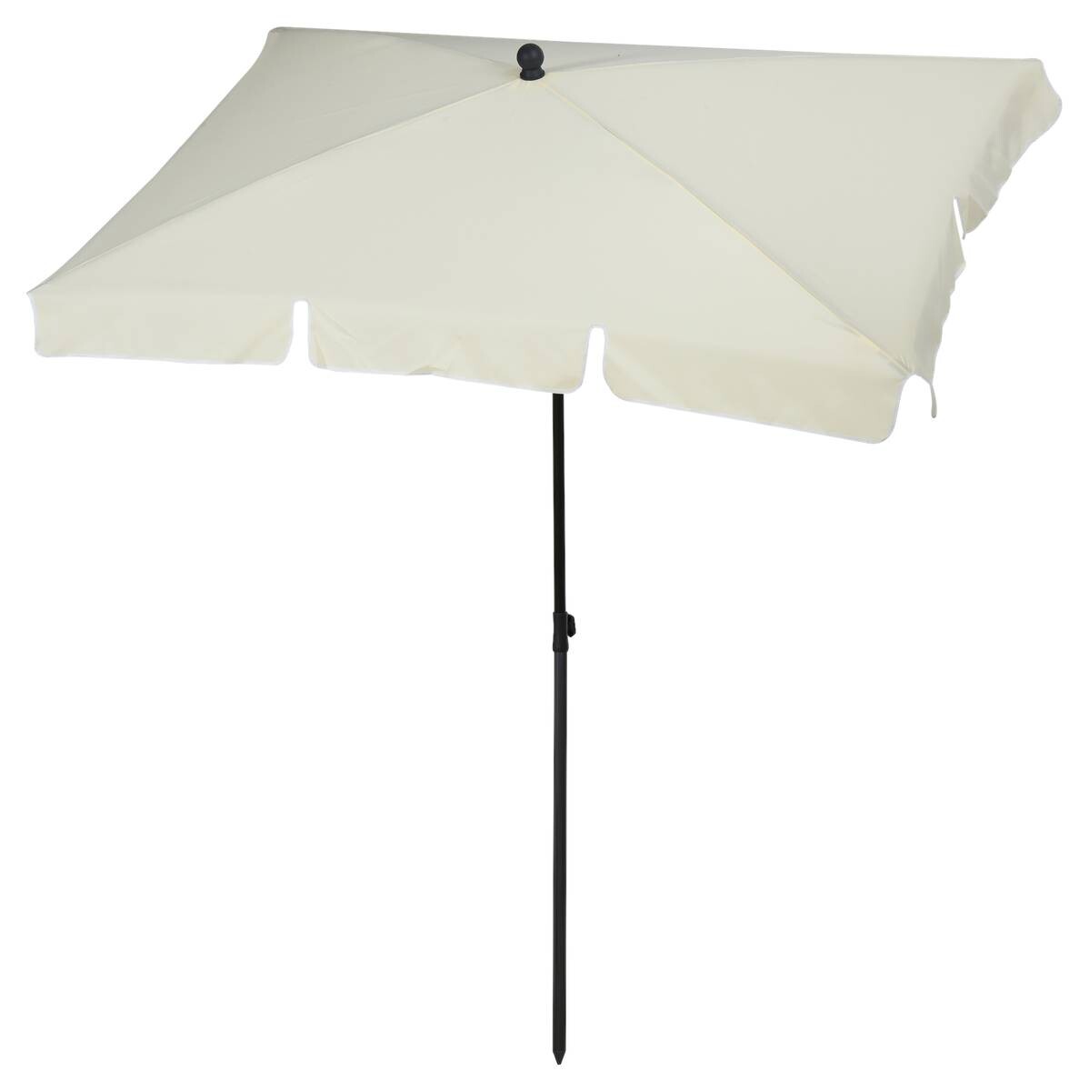 Outsunny Gartenschirm beige Aluminium B/H/L: ca. 125x235x200 cm