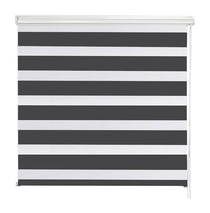 POCOline Doppelrollo mit Blende Easy-Fix anthrazit 100% Polyester B/L: ca. 90x160 cm