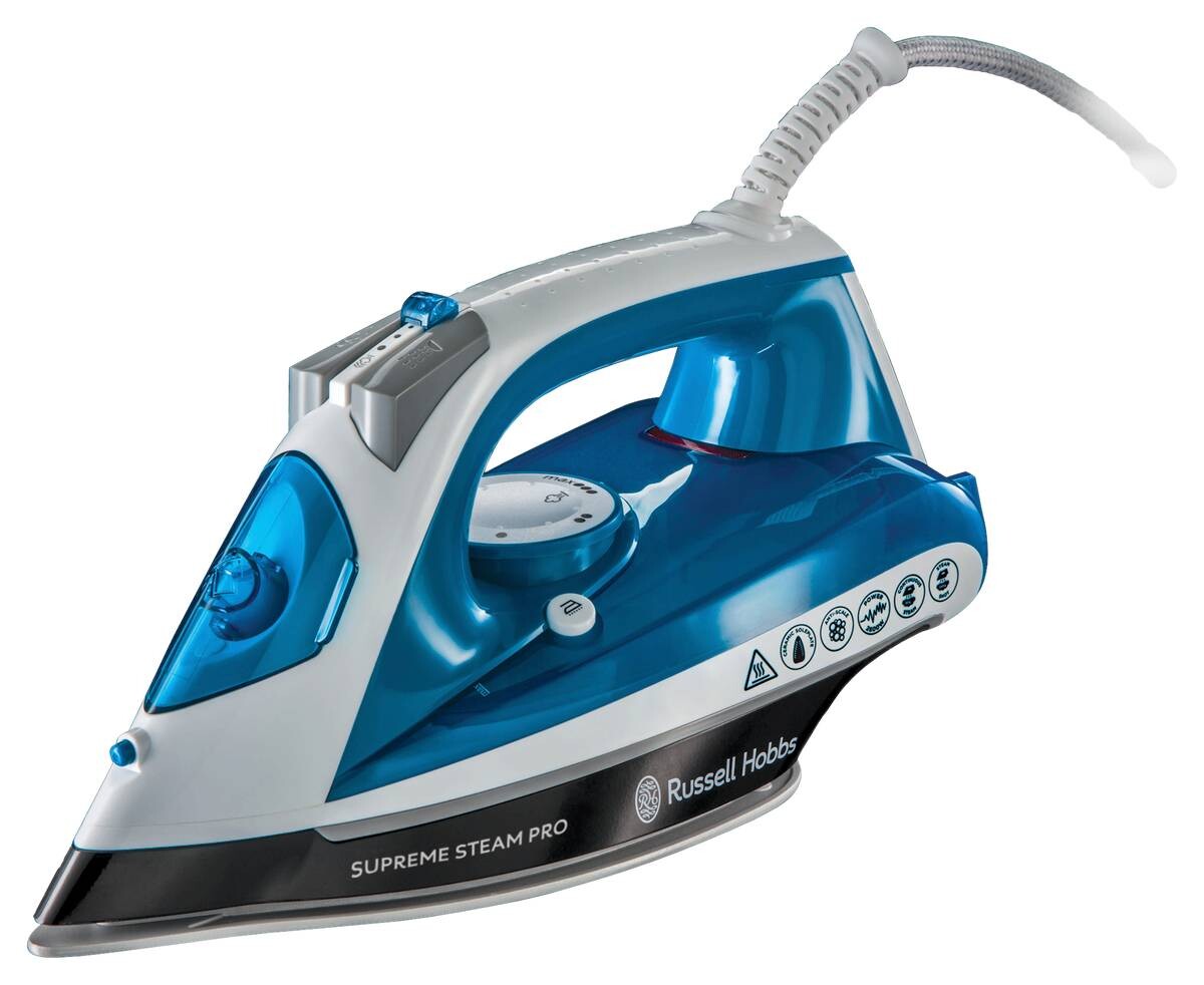Russell Hobbs Dampf-Bügelautomat 23971-56 blau weiß Metall Kunststoff B/H/L: ca. 12,5x16x28,6 cm