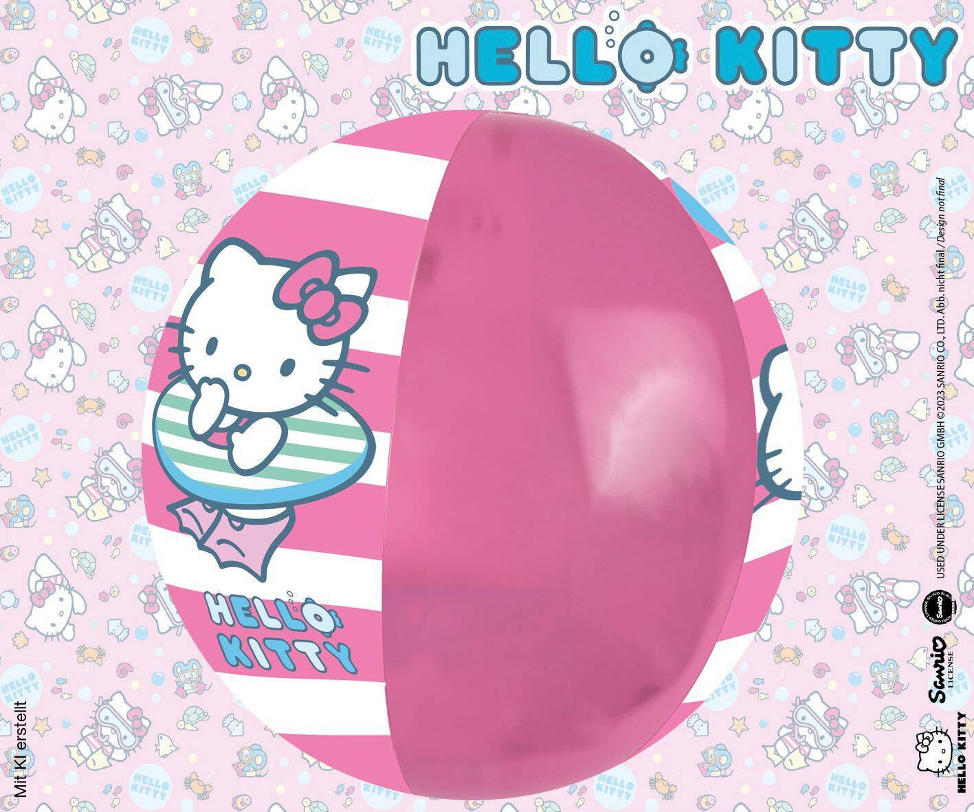 Hello Kitty Wasserball D: ca. 29 cm