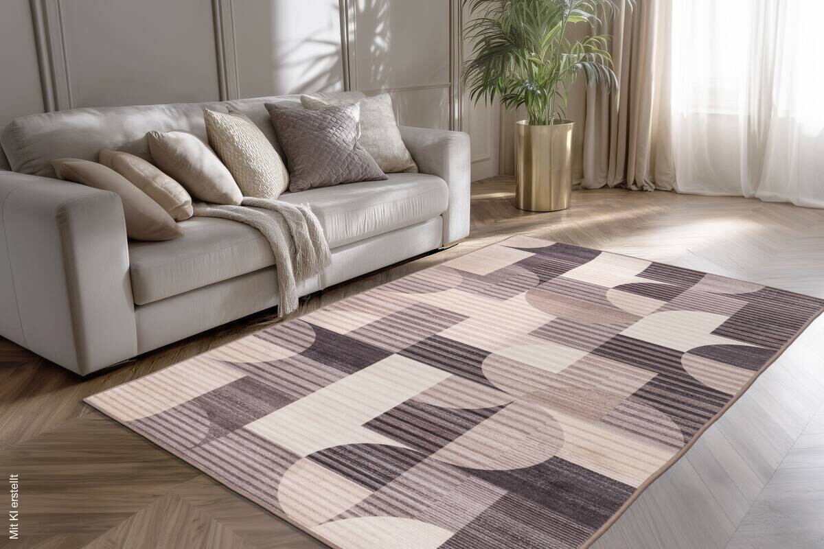 Kayoom Teppich Bluster 425 taupe B/L: ca. 80x150 cm
