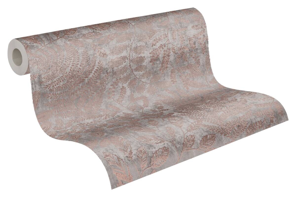 A.S.Creation Vliestapete grau rosa gold B/H/D: ca. 53x1005x8,3 cm