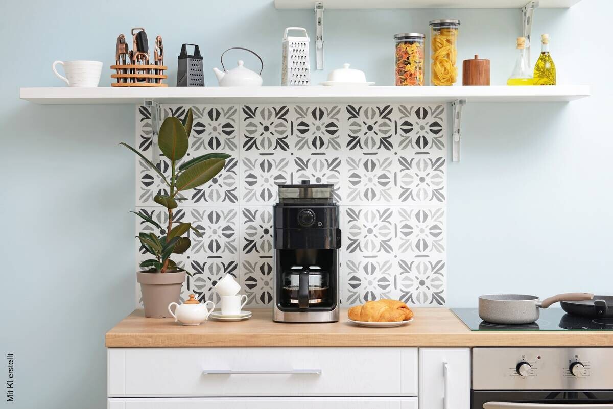 Wand-/Bodenfliese weiß B/L: ca. 30,5x30,5 cm