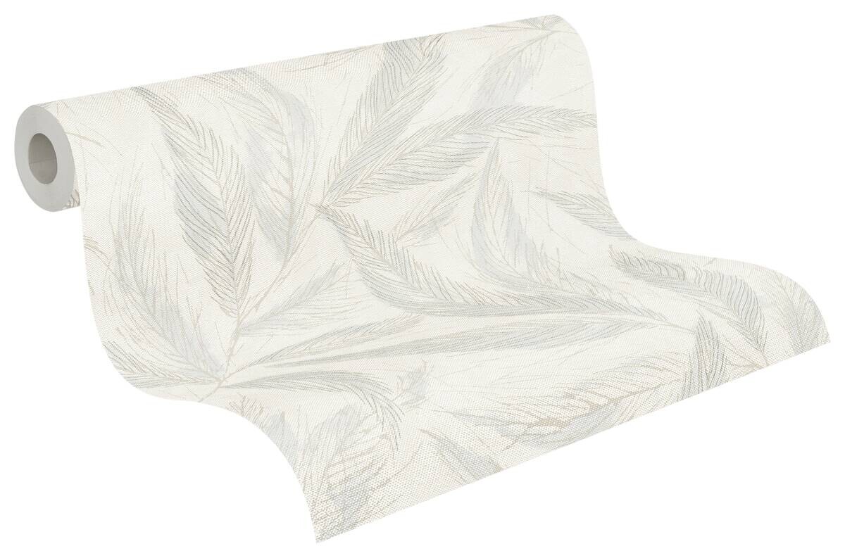 A.S.Creation Vliestapete grau creme weiß B/H/D: ca. 53x1005x9,3 cm