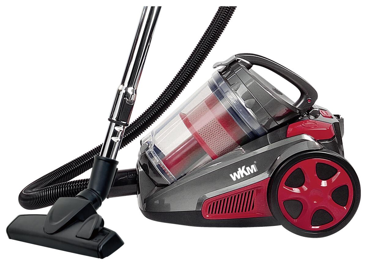 WKM Bodenstaubsauger CVC-850.1R anthrazit rot Kunststoff Metall B/H/T: ca. 41x34x27 cm