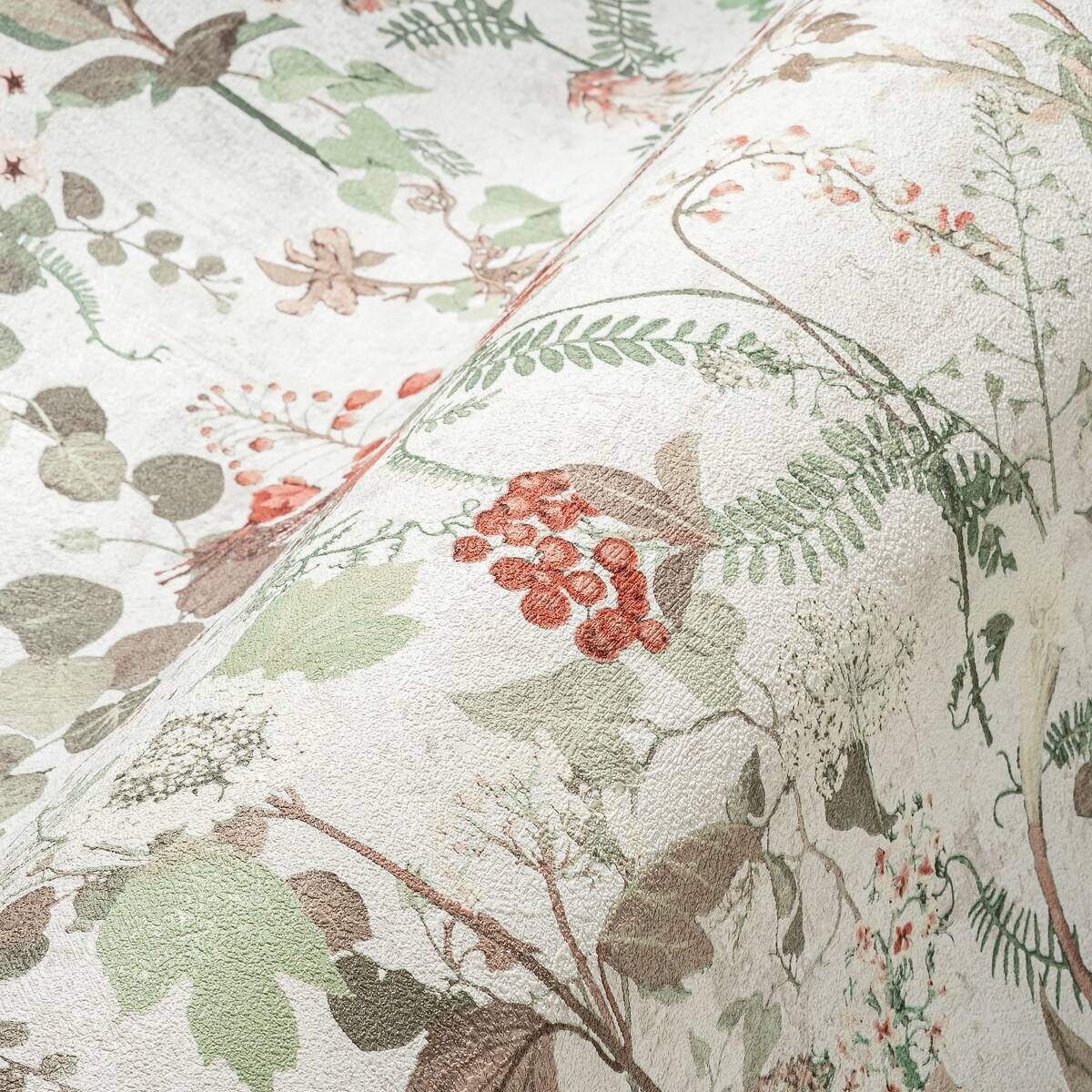 A.S.Creation Vliestapete rot weiß grün B/H/D: ca. 53x1005x9 cm