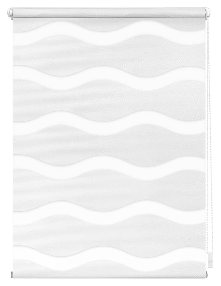 LICHTBLICK Doppelrollo Duo Welle weiß B/L: ca. 70x150 cm