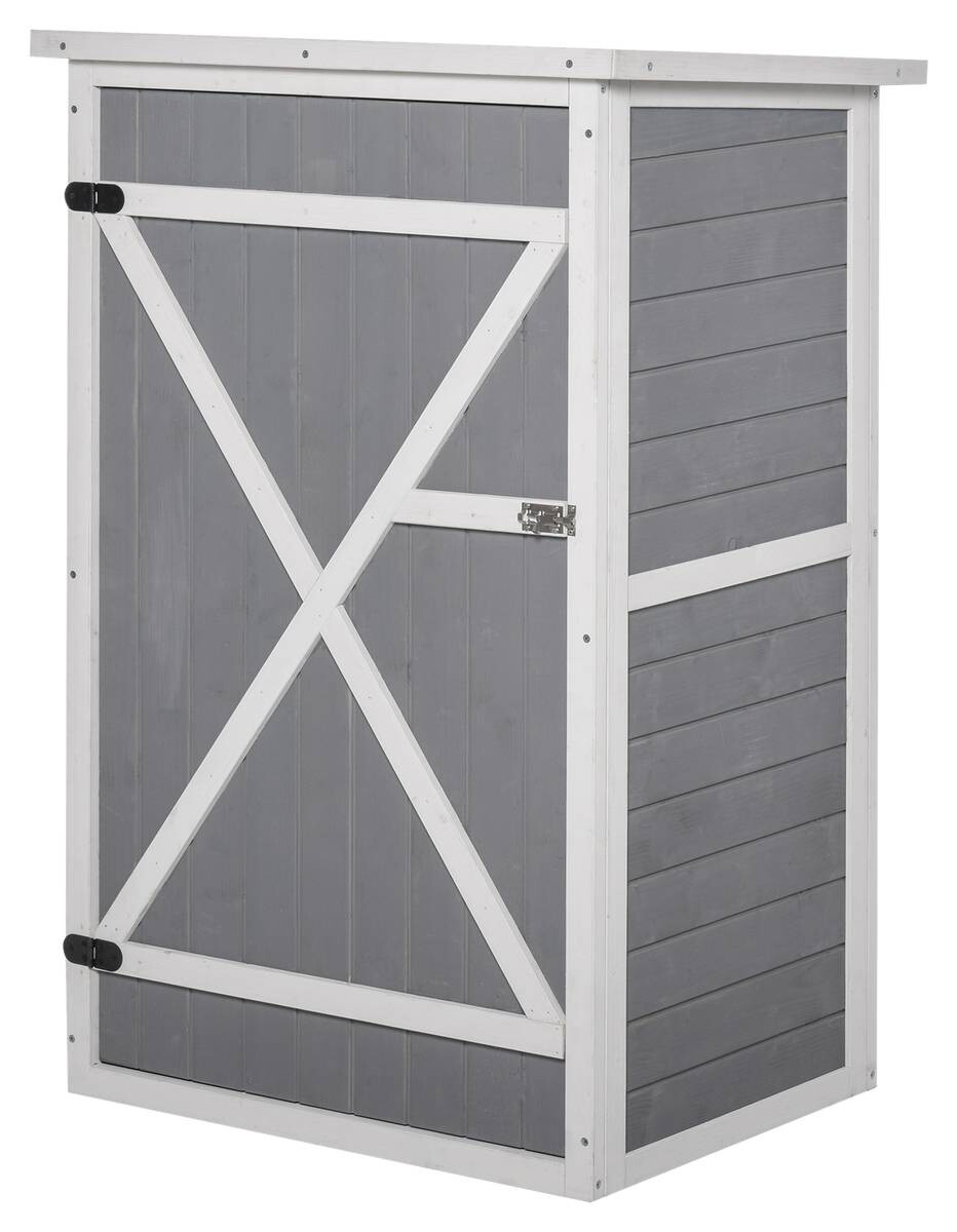 Outsunny Gartenhaus weiß B/H/L: ca. 56x115x75 cm