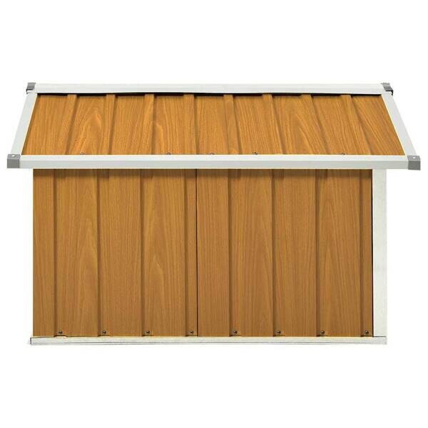 Rasenmäher-Garage braun B/H/L: ca. 97x63x92 cm