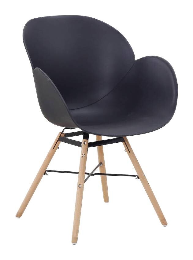 Stuhl Amalia 100 2er schwarz Kunststoff B/H/T: ca. 59x83,5x57,5 cm