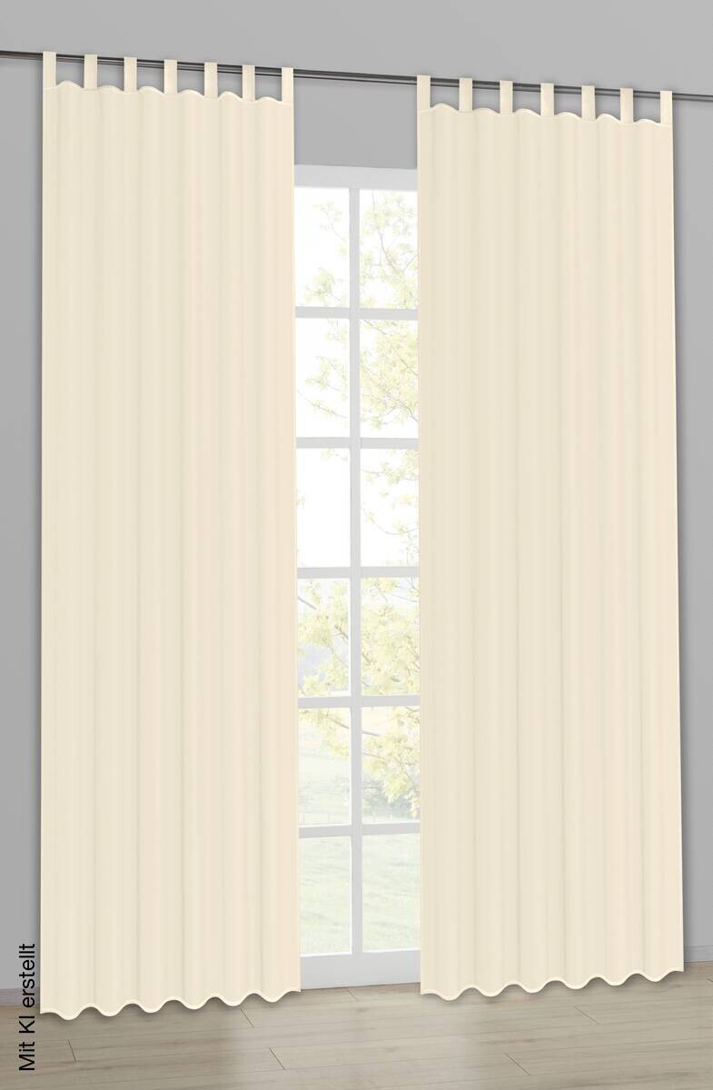 Sensation Kombivorhang Nouveau Buttercreme B/L: ca. 140x245 cm