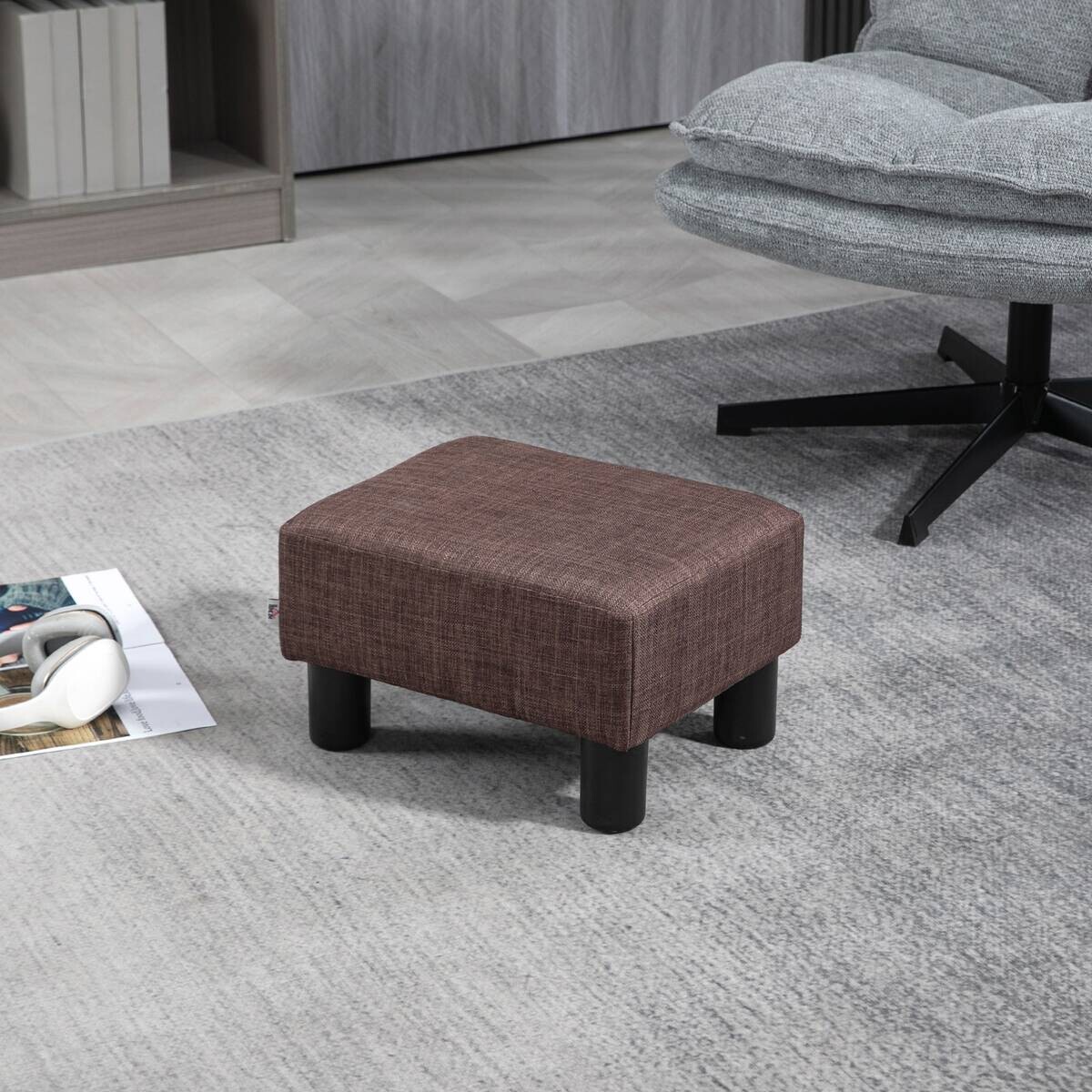 HOMCOM Hocker braun B/H/L: ca. 30x40x24 cm