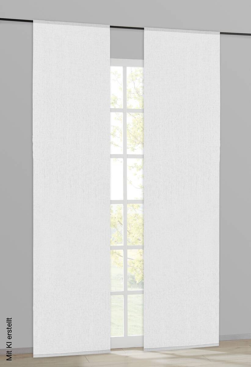 Happy Home Schiebevorhang weiß B/L: ca. 60x245 cm