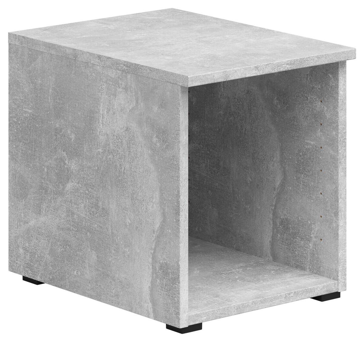 Aufsatz Multi-Stauraum Typ 1 Beton Optik B/H/T: ca. 30x35x40 cm