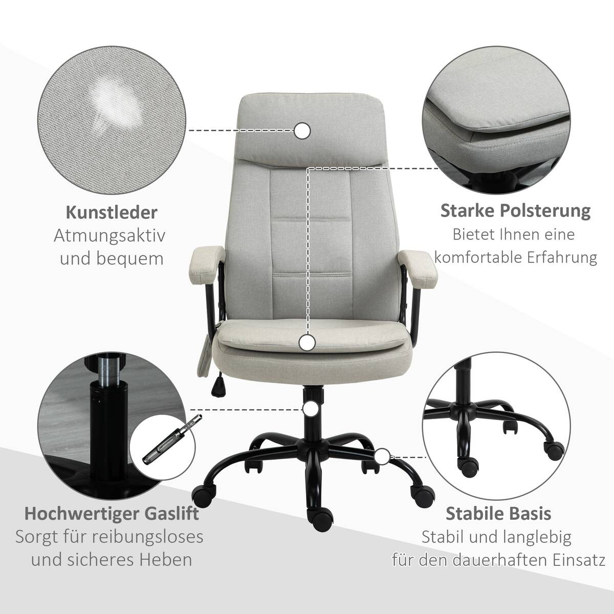 Drehstuhl 921-308BG beige