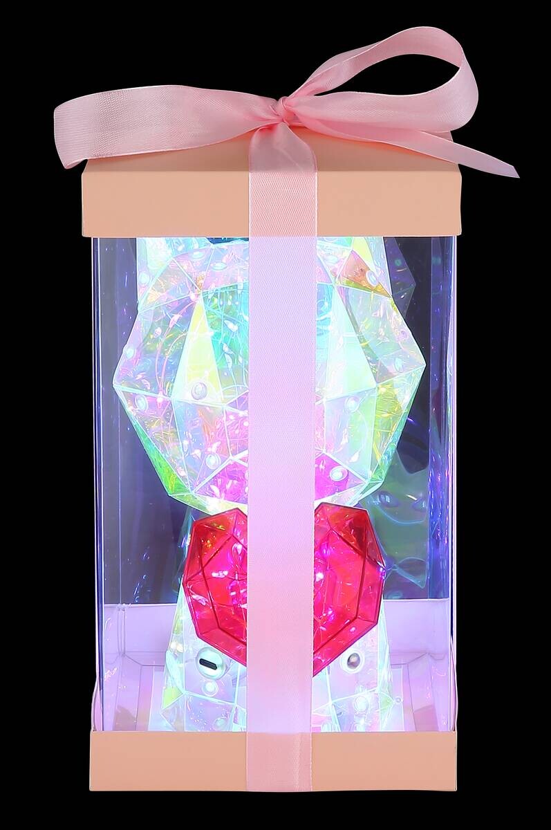 GLOBO LED-Dekoleuchte BRONDAR klar Kunststoff B/H/T: ca. 13x23x17 cm 1 Brennstellen