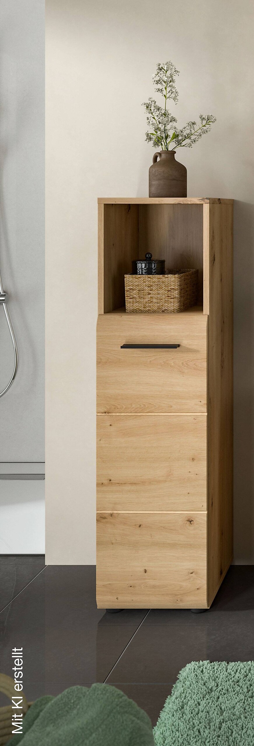 Schrank Ice Artisan Oak Nachbildung B/H/T: ca. 30x110x30 cm