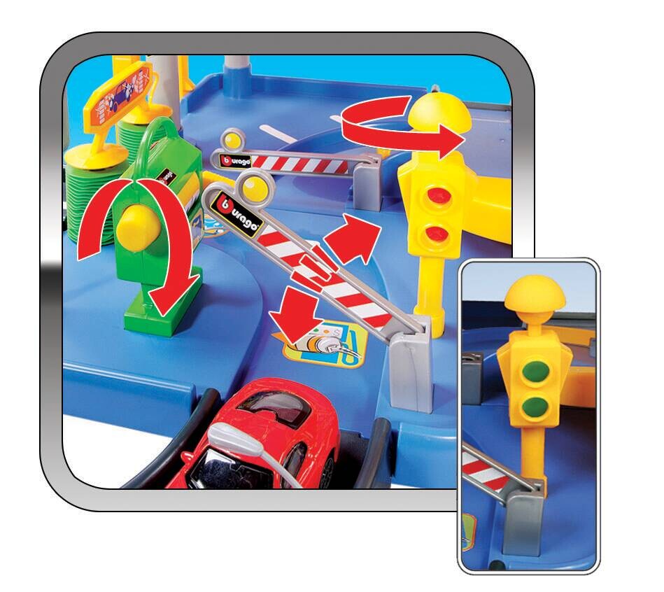 Bburago Parkhaus Garage Spielset Street Fire Parking Playset B/H/L: ca. 69x69x85 cm