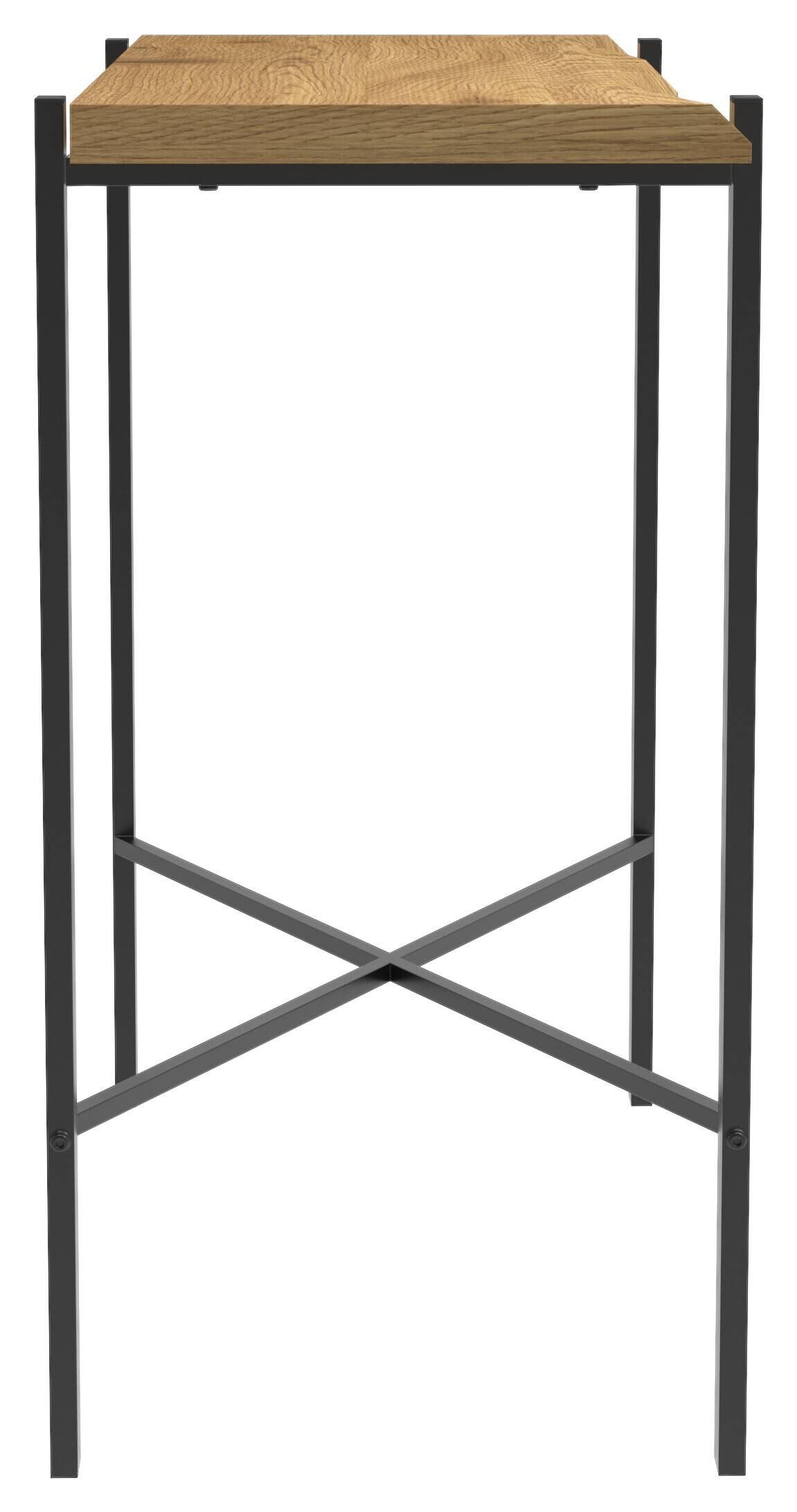 Konsole Almira Eiche Nachbildung schwarz B/H/T: ca. 90x75x38 cm