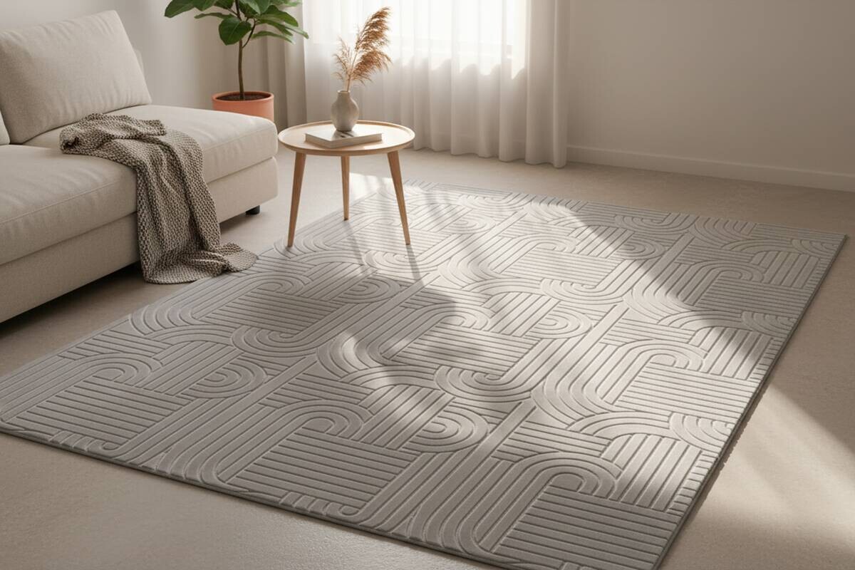 Kayoom Teppich Calma 125 beige B/L: ca. 120x160 cm