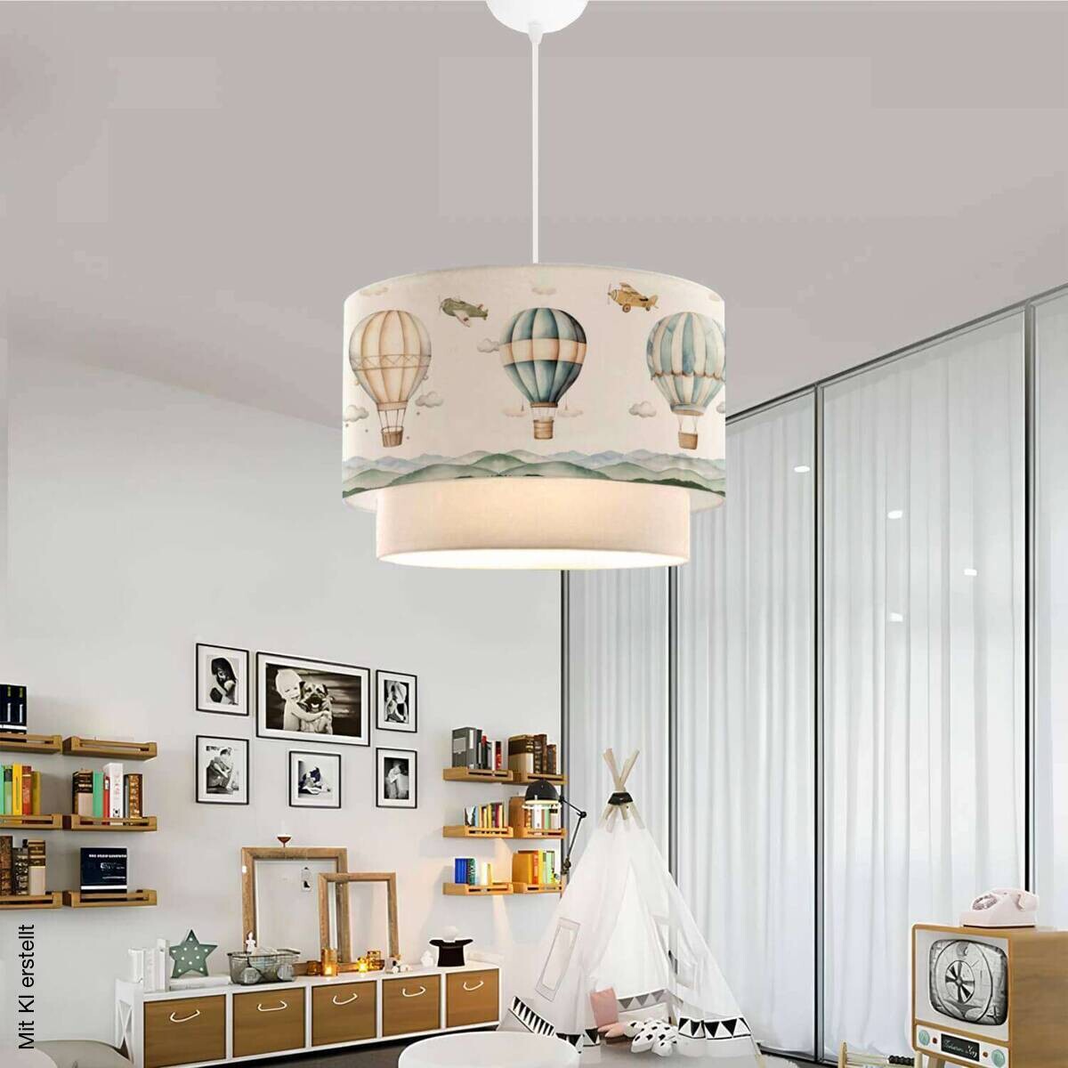 Opviq Pendelleuchte beige PVC Kunststoff B/H/T/L/D: ca. 30x70x30x30x30 cm E27 1 Brennstellen
