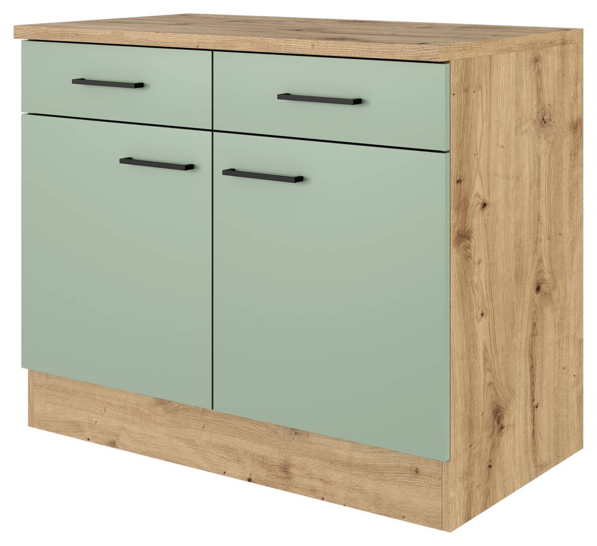 Unterschrank Cara grün B/H/T: ca. 100x85x60 cm