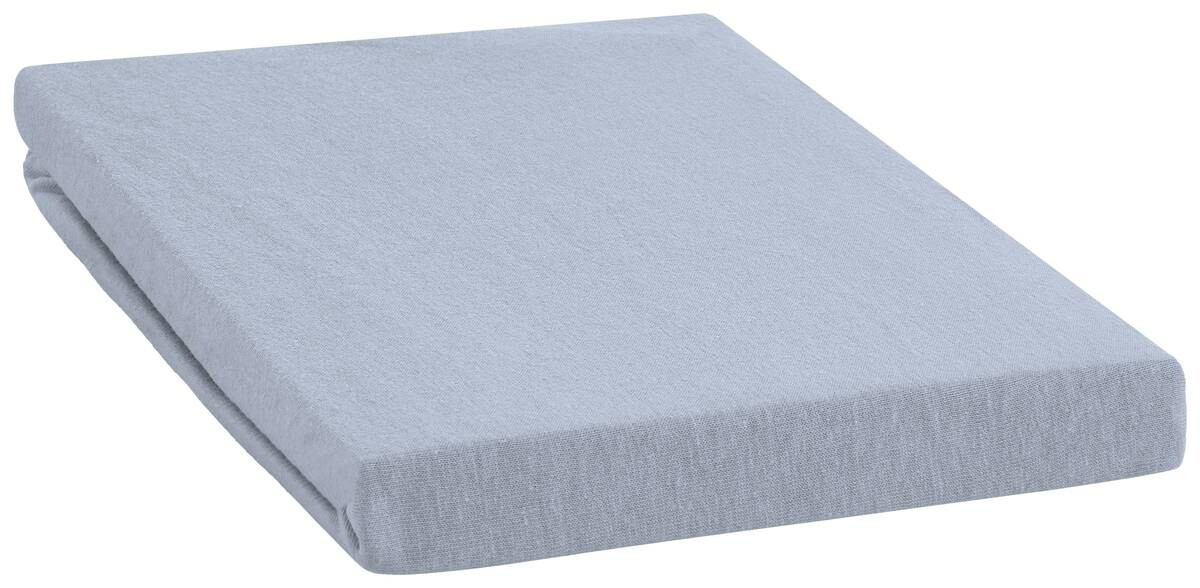 Jersey Spannbetttuch blau 100% Baumwolle B/L: ca. 70x140 cm