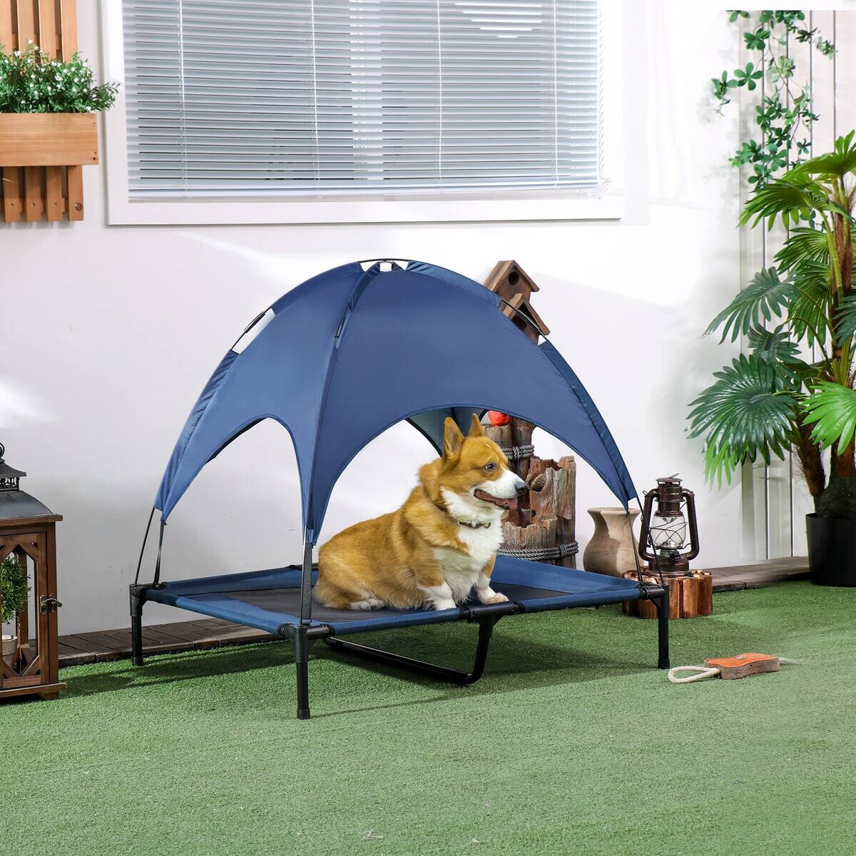 PawHut Hunde-Zubehör schwarz Polyester B/H/L: ca. 76x92x90 cm