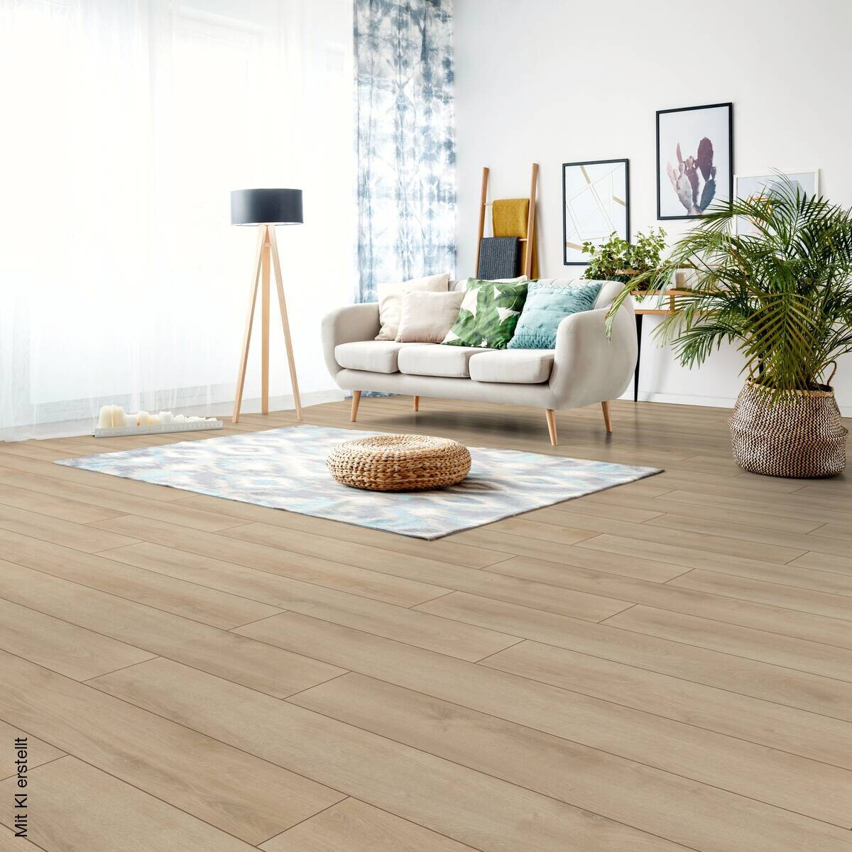 Laminatboden Sommer Eiche beige ca. 2,397 m² B/L: ca. 19,3x138 cm pro Paket