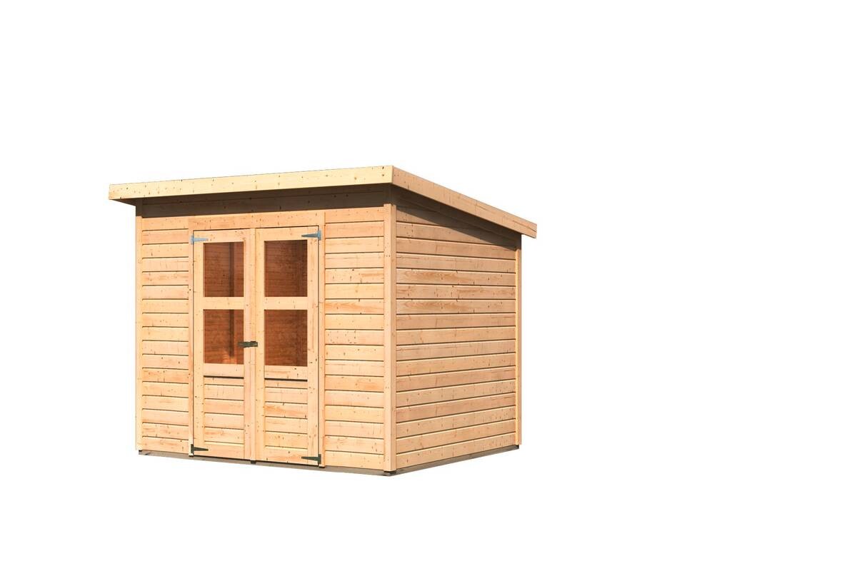 Karibu Gartenhaus Tony 2 natur B/H/T: ca. 242x220x214 cm